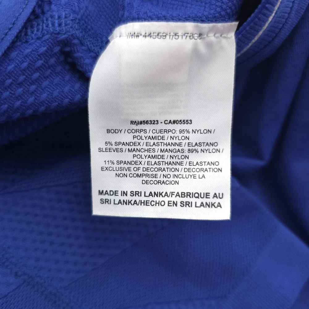 Nike Shirt Mens‎ Large Blue Long Sleeve Pro Combat Fitted Performance Stretch